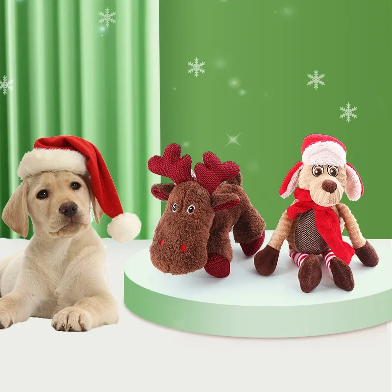 Cute Elk Toy Pet Christmas Elk Plush Pet Supplies Durable Teeth Grinding Interactive Toy Dog Accessories Dog Toys for Small Dogs
Cute Elk Toy Pet Christmas Elk Plush Pet Supplies Durable Teeth Grinding Interactive Toy Dog Accessories Dog Toys for Small Dogs