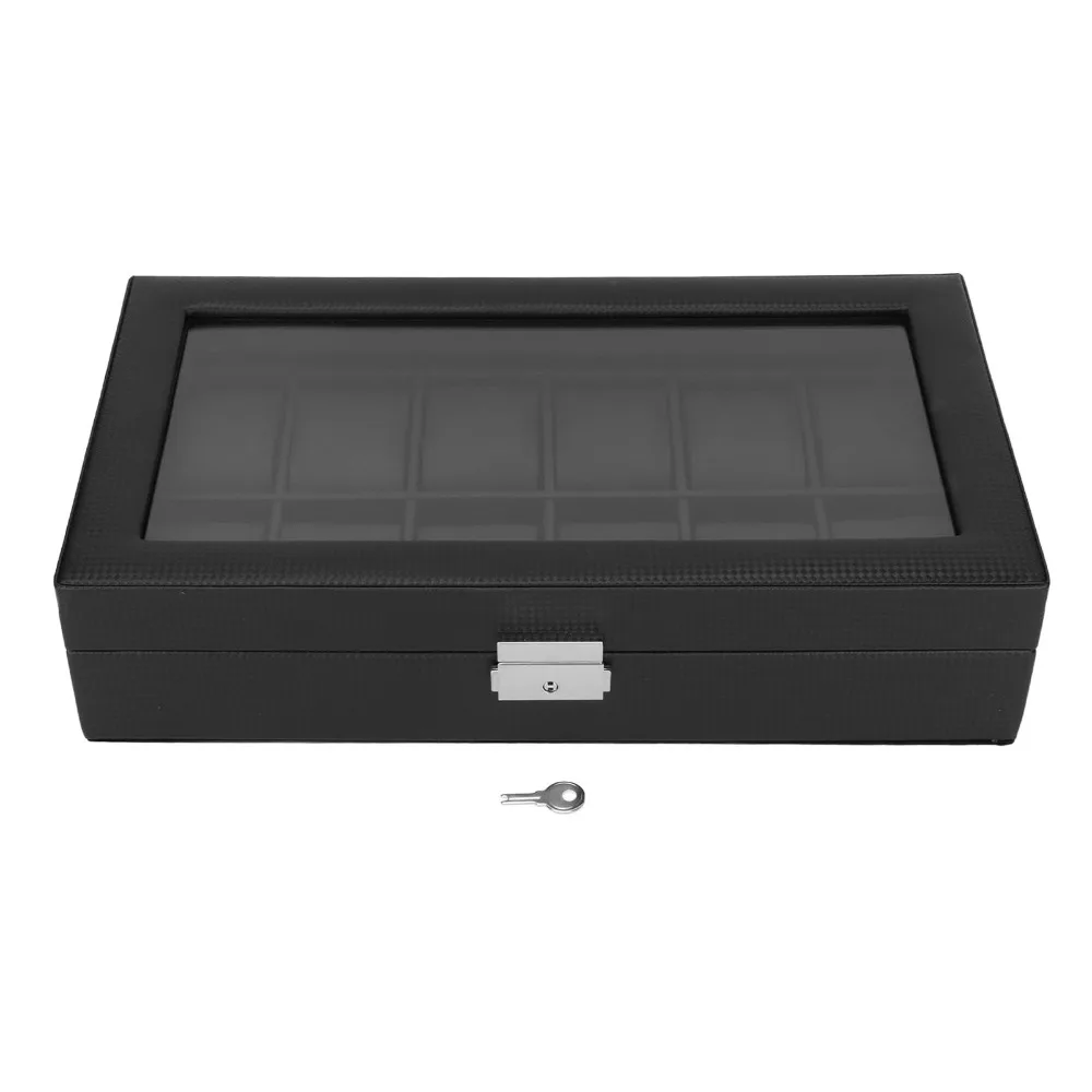 Carbon fiber texture Watch Storage Box PU leather Multi-functional Watch Display Case Woven pattern Jewelry Organizer
Carbon fiber texture Watch Storage Box PU leather Multi-functional Watch Display Case Woven pattern Jewelry Organizer