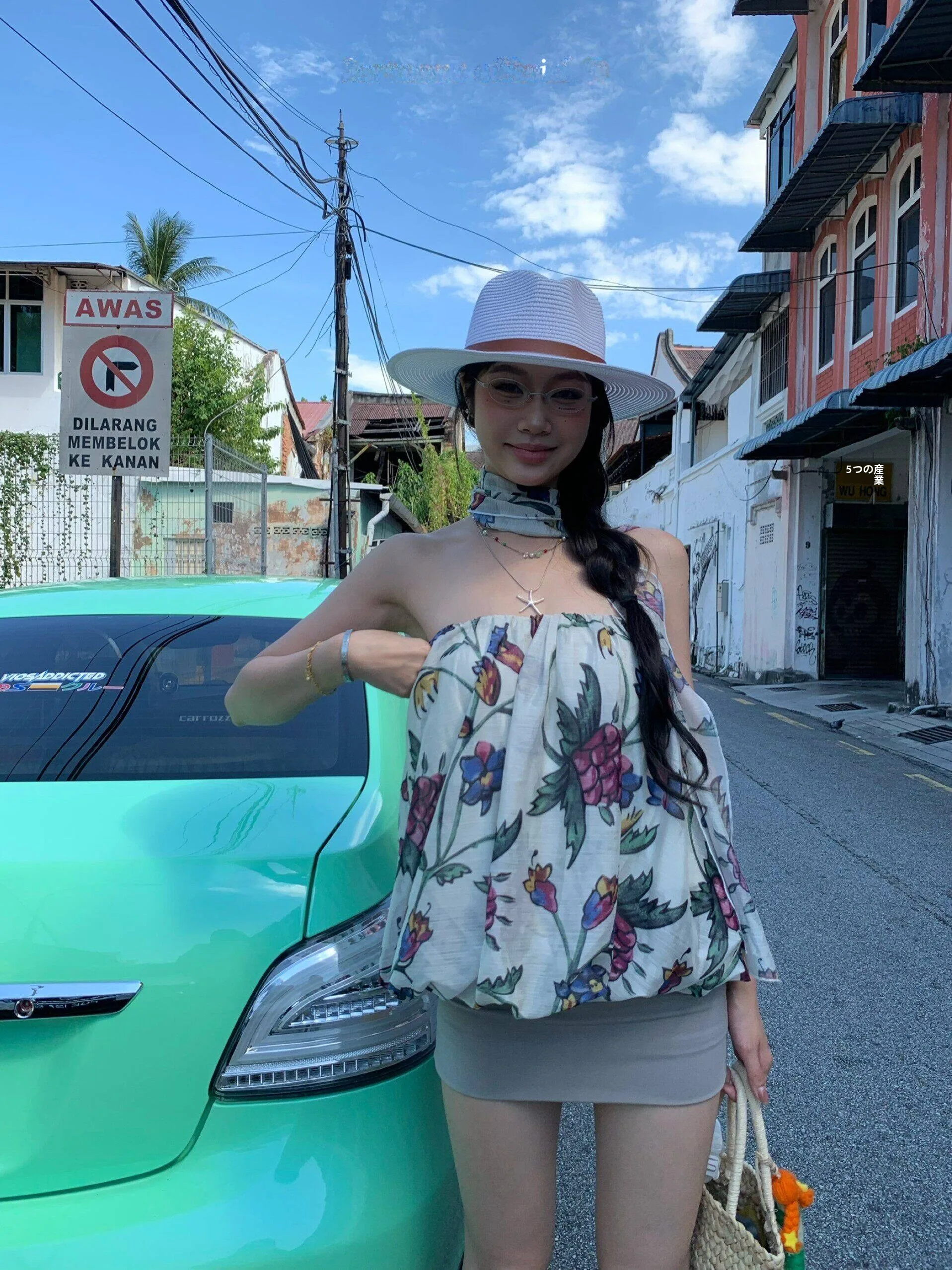 Fortunee Spring Summer Grape Print Chiffon Puffy Flower Bud Tube Top Women Loose Top Scarf Floral Print Short Length Outerwear
Fortunee Spring Summer Grape Print Chiffon Puffy Flower Bud Tube Top Women Loose Top Scarf Floral Print Short Length Outerwear