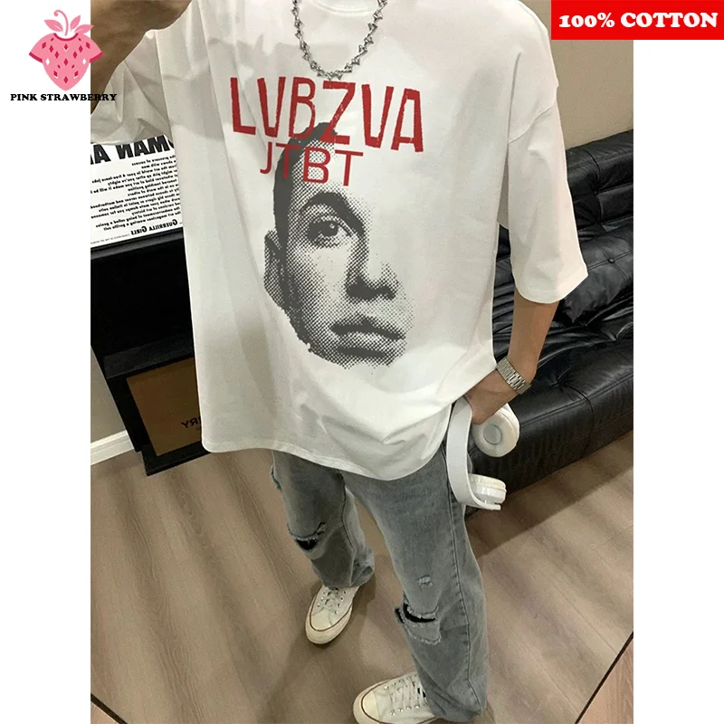 Fashion Casual short sleeve T-shirt Men's Summer 2025 New 100% Cotton American style Letter Print T-shirt Y2k Top mens clothing
Fashion Casual short sleeve T-shirt Men's Summer 2025 New 100% Cotton American style Letter Print T-shirt Y2k Top mens clothing