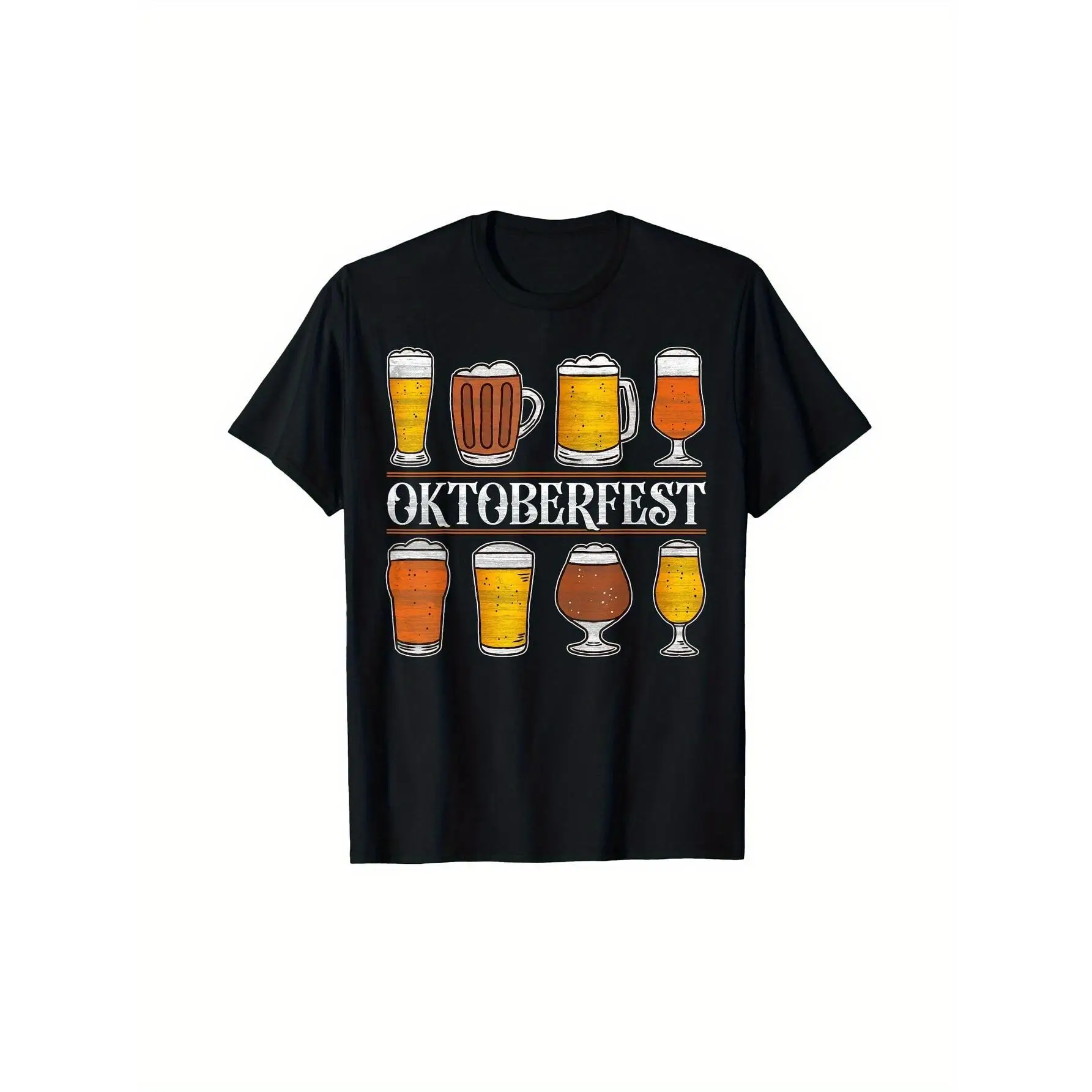 Men's Oktoberfest Beer Mugs Graphic T-Shirt, German Festival Party Funny Casual Summer Top
Men's Oktoberfest Beer Mugs Graphic T-Shirt, German Festival Party Funny Casual Summer Top