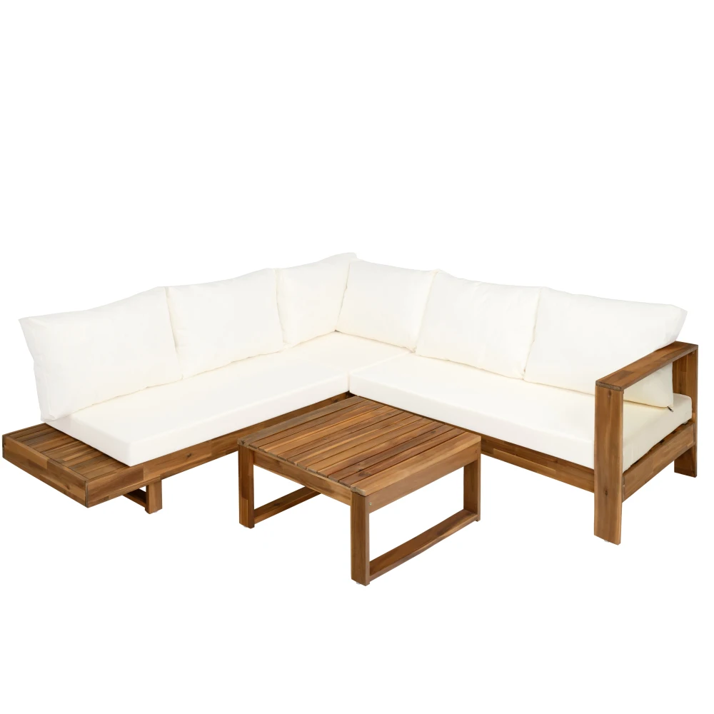 Outdoor 4pc Acacia Wood Sectional Patio Sofa Set balcony furniture outdoor furniture patio furniture
Outdoor 4pc Acacia Wood Sectional Patio Sofa Set balcony furniture outdoor furniture patio furniture