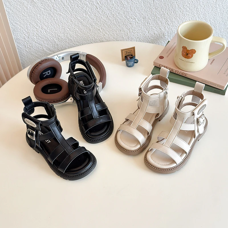 Kids Boys Girls Leather Roman Sandals Ankle Strap Multiple Buckle Casual Daily Footwear Soft Bottom Anti Slip Black White 23-32
Kids Boys Girls Leather Roman Sandals Ankle Strap Multiple Buckle Casual Daily Footwear Soft Bottom Anti Slip Black White 23-32