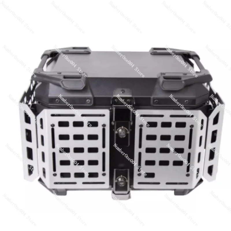 45L Multifunctional Armored Black Aluminum Alloy Tailbox Motorcycle Tailbox Scooter
45L Multifunctional Armored Black Aluminum Alloy Tailbox Motorcycle Tailbox Scooter