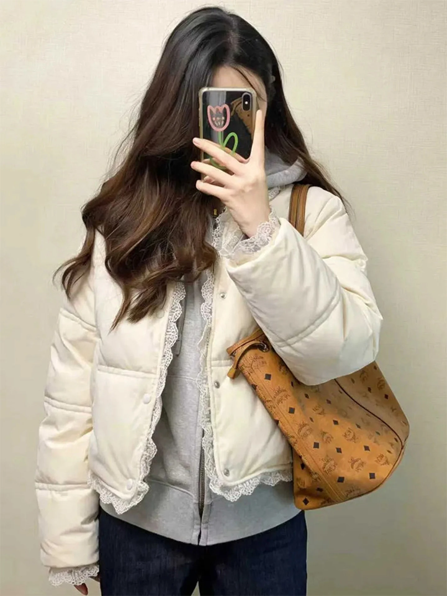 Корейская женская зимняя хлопковая куртка с кружевной отделкой, верхняя одежда с кружевной отделкой, прямая трубка Long Sve
Корейская женская зимняя хлопковая куртка с кружевной отделкой, верхняя одежда с кружевной отделкой, прямая трубка Long Sve