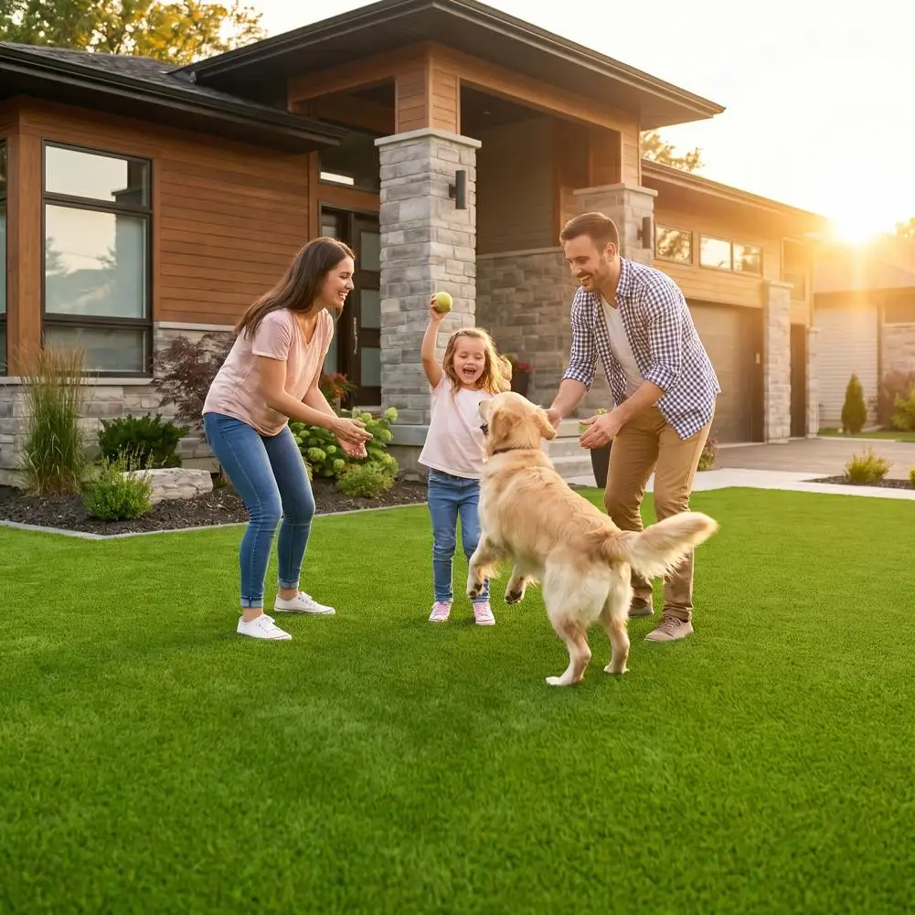 Artificial Grass Mat, Four Layer Lawn Landscape UV Resistant Artificial Grass Turf, Customized Size Synthetic Faux Grass Rug
Artificial Grass Mat, Four Layer Lawn Landscape UV Resistant Artificial Grass Turf, Customized Size Synthetic Faux Grass Rug