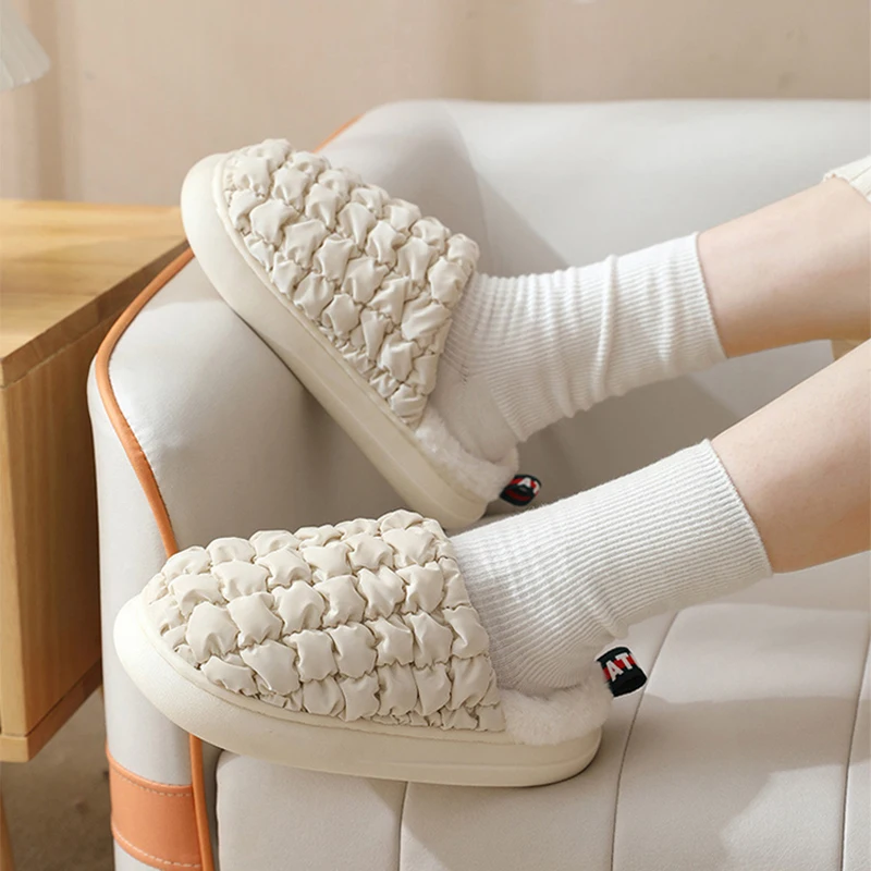 Womens House Slipper Female Puff Winter Warm Plush Cotton Indoor Fuzzy Non Slip Room Home Floor Shoes Casual Waterproof White
Womens House Slipper Female Puff Winter Warm Plush Cotton Indoor Fuzzy Non Slip Room Home Floor Shoes Casual Waterproof White