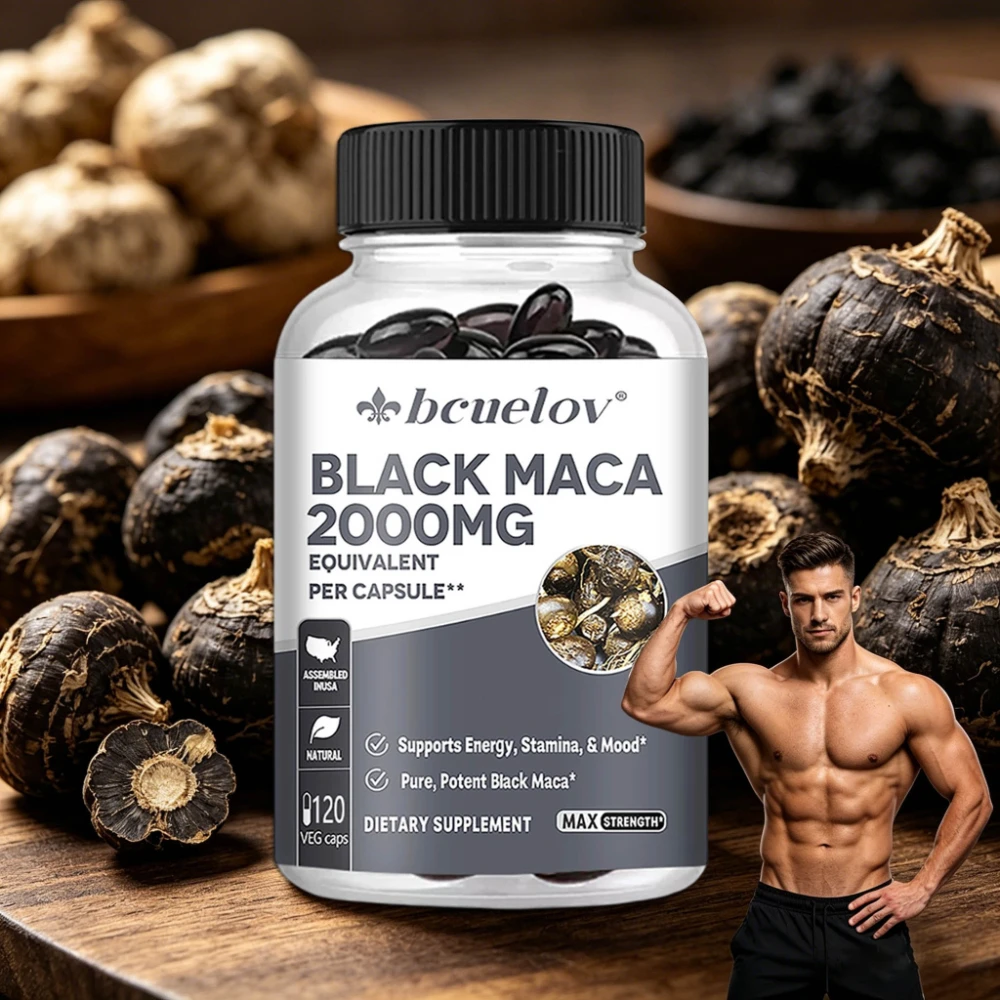 Black Maca Capsules 20000mg - Supports Brain Function, Promotes Muscle Growth & Recovery,Super Absorption, Improve Vitality
Black Maca Capsules 20000mg - Supports Brain Function, Promotes Muscle Growth & Recovery,Super Absorption, Improve Vitality