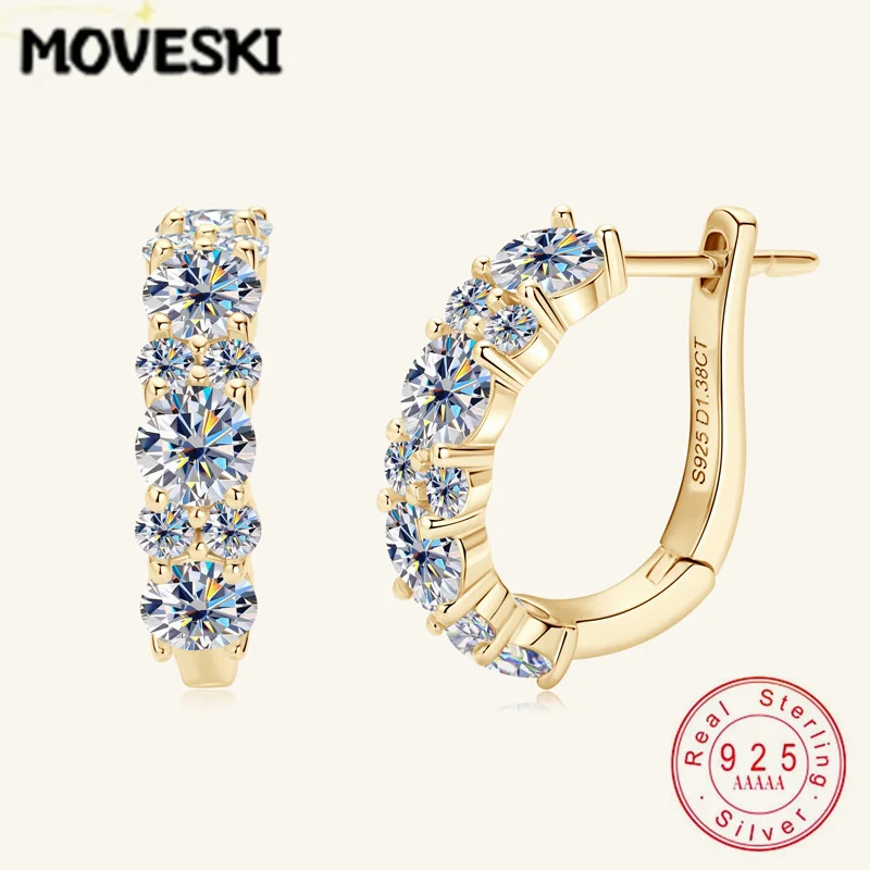 Серьги-кольца MOVESKI из стерлингового серебра 925 пробы, позолоченные, с муассанитом, сверкающие, для женщин, для свадьбы и вечеринок
Серьги-кольца MOVESKI из стерлингового серебра 925 пробы, позолоченные, с муассанитом, сверкающие, для женщин, для свадьбы и вечеринок