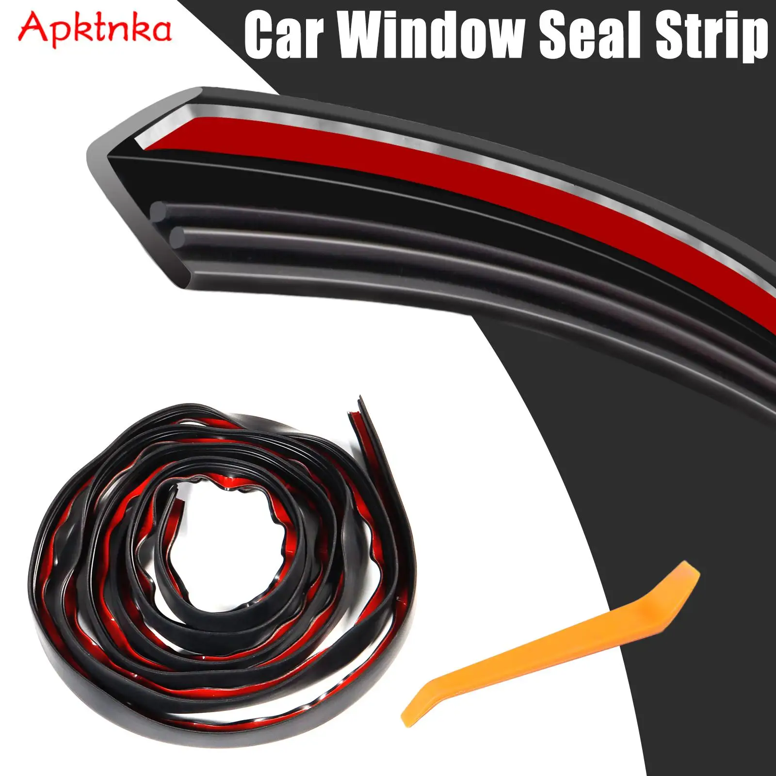 APKTNKA 4M Car Window Seal Strip Rubber Side Window Gap Filler Sound Insulation Waterproof Dustproof Self-adhesive Sealing Strip
APKTNKA 4M Car Window Seal Strip Rubber Side Window Gap Filler Sound Insulation Waterproof Dustproof Self-adhesive Sealing Strip