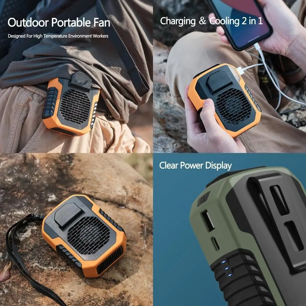 M6CB Mini Fan Rechargeable Waist Clip Fan with 3-Level Speed Adjustable Wind Fan
M6CB Mini Fan Rechargeable Waist Clip Fan with 3-Level Speed Adjustable Wind Fan