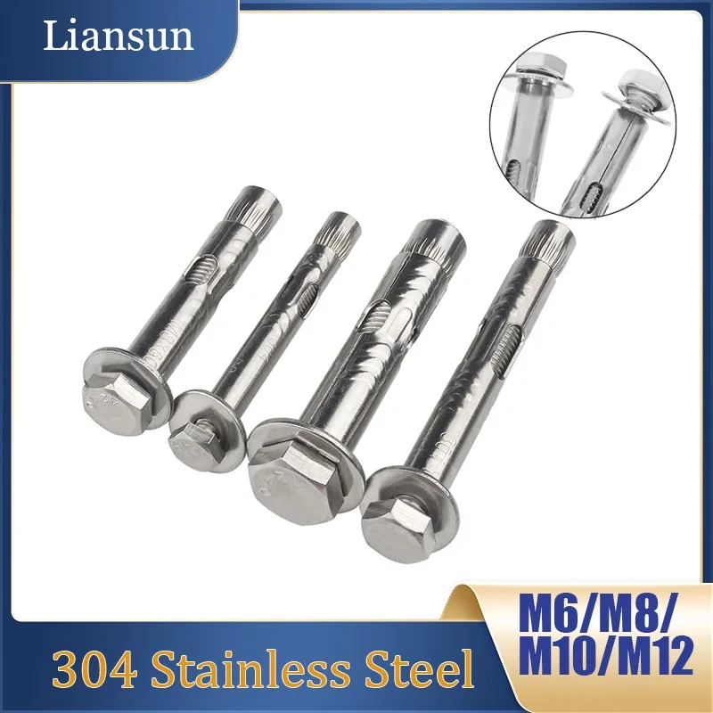 External Hexagon Expansion Screw Sleeve M6 M8 M10 M12 304 Stainless Expansion Screw Bolts Concrete Anchor Built-in Tension Bolts
External Hexagon Expansion Screw Sleeve M6 M8 M10 M12 304 Stainless Expansion Screw Bolts Concrete Anchor Built-in Tension Bolts