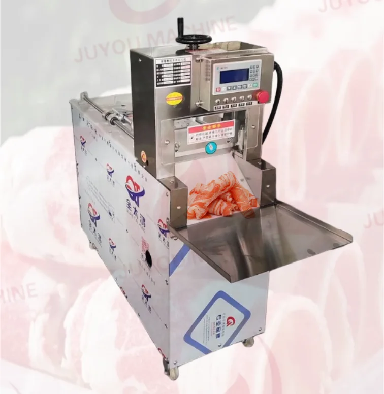 JUYOU Commercial Frozen Beef Meat Bacon Slicer Automatic Meat Roll Cutting Machine Beef Lamb Roll Slicing Machine
JUYOU Commercial Frozen Beef Meat Bacon Slicer Automatic Meat Roll Cutting Machine Beef Lamb Roll Slicing Machine