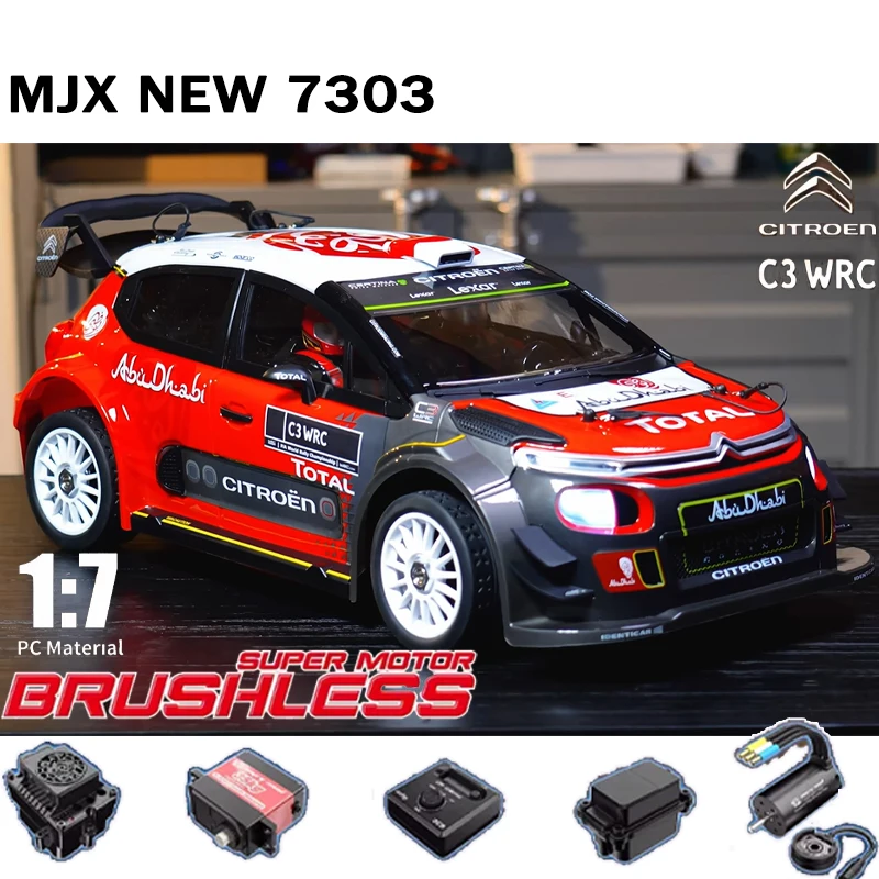 MJX 7303 Hyper GO 1/7 RC Car Citroen C3 Endurance Race Simulation Of High-Speed 4WD Drift Car
MJX 7303 Hyper GO 1/7 RC Car Citroen C3 Endurance Race Simulation Of High-Speed 4WD Drift Car