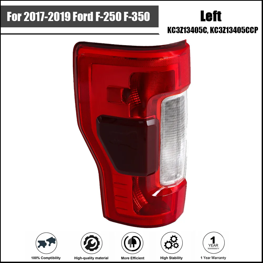For 17-19 Ford F-250/350 Tail Light Red Halogen w/ Blind Spot Left Driver Black
For 17-19 Ford F-250/350 Tail Light Red Halogen w/ Blind Spot Left Driver Black