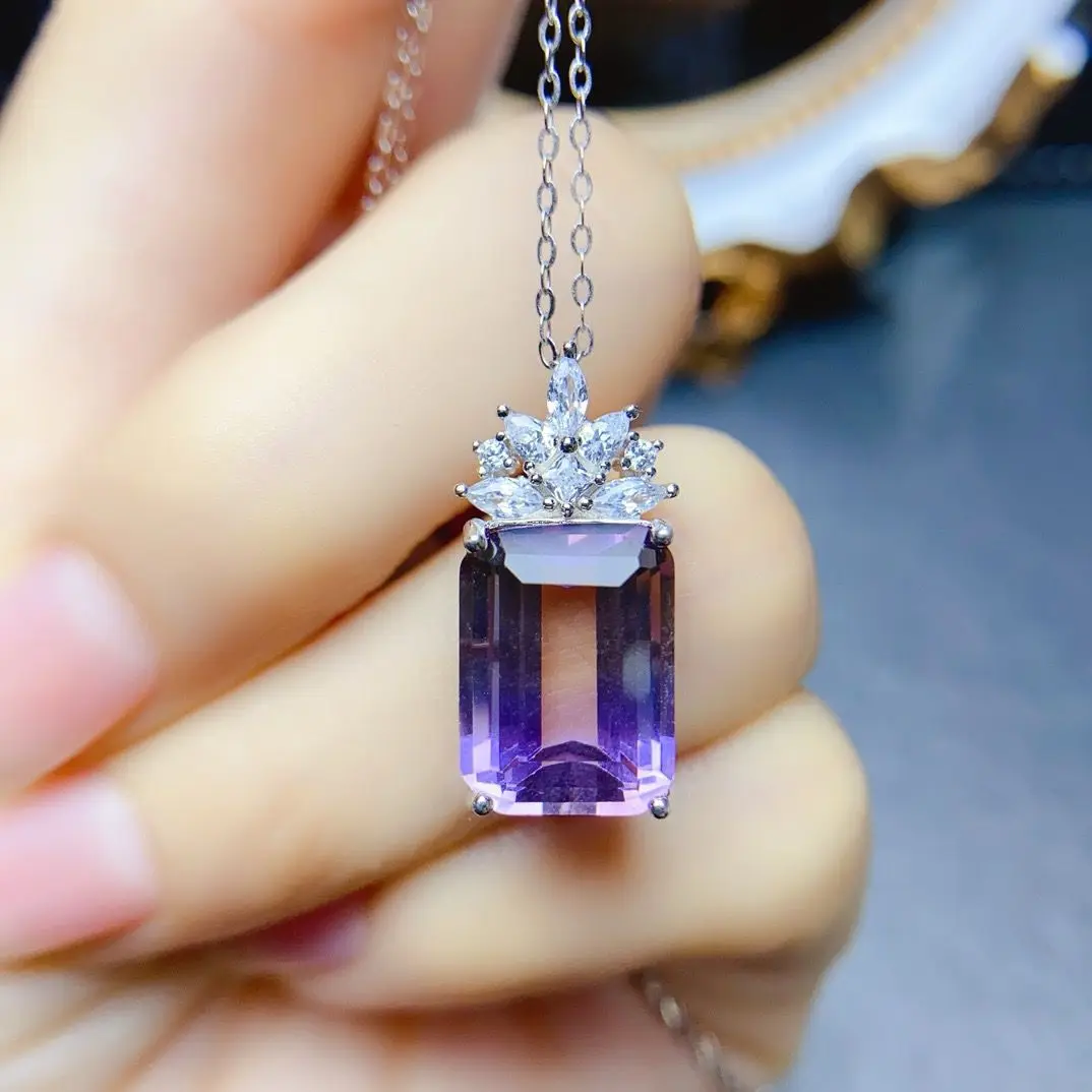 ZECAA 925 Ametrine Fine Jewelry Woman Ametrine Pendant With Natural Ametrine Gemstone 10*13mm Lady S925 Silver Ametrine Pendant
ZECAA 925 Ametrine Fine Jewelry Woman Ametrine Pendant With Natural Ametrine Gemstone 10*13mm Lady S925 Silver Ametrine Pendant