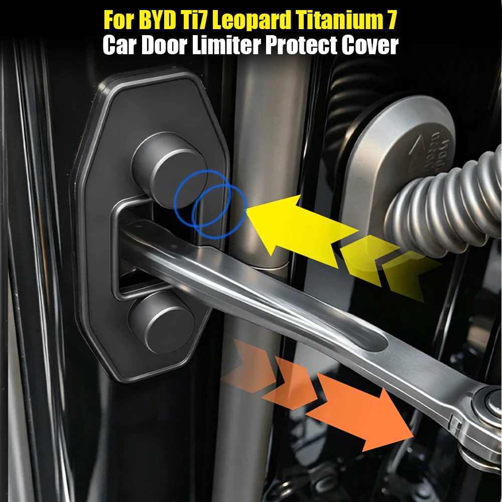 For BYD Ti7 Leopard Titanium 7 Car Door Lock Protect Cover Anti Collision Adhesive Car Door Lock Buffer Shock Absorber Cover
For BYD Ti7 Leopard Titanium 7 Car Door Lock Protect Cover Anti Collision Adhesive Car Door Lock Buffer Shock Absorber Cover