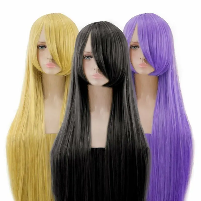 New 80cm Long Straight Wigs Halloween Cosplay Costume Anime Hair Party Full Wigs
New 80cm Long Straight Wigs Halloween Cosplay Costume Anime Hair Party Full Wigs