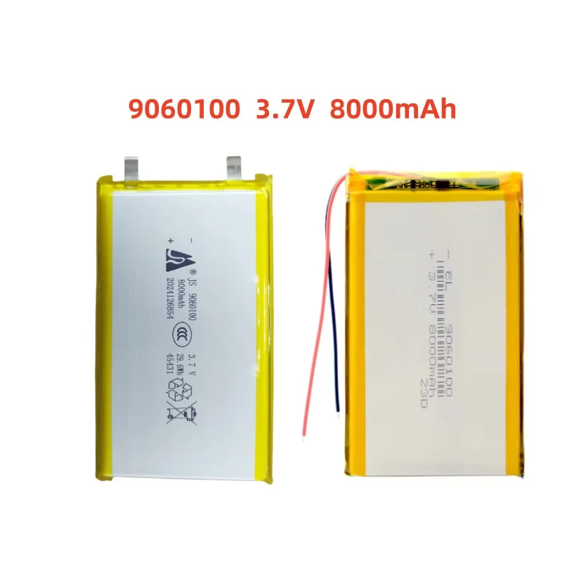 JST 2.0 2P 3.7V 8000mah 9060100 Lithium Polymer Li-ion Battery For PAD DIY E-Book GPS PSP DVD Power bank Tablet PC IPAQ
JST 2.0 2P 3.7V 8000mah 9060100 Lithium Polymer Li-ion Battery For PAD DIY E-Book GPS PSP DVD Power bank Tablet PC IPAQ