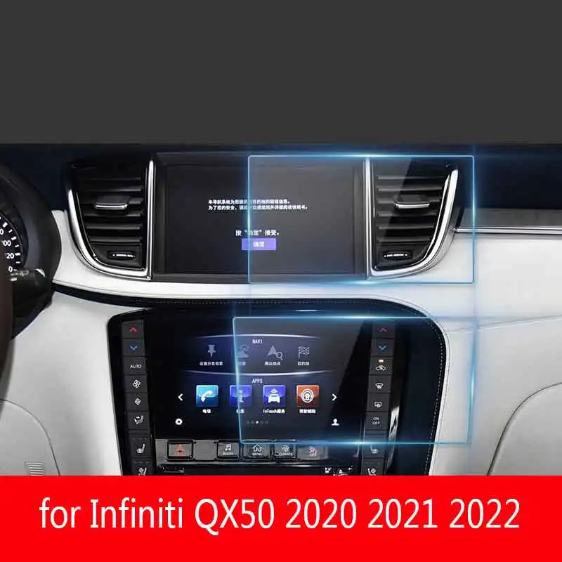 Для Infiniti QX50 2020 2021 2022 2 шт. автомобильный GPS-Навигационный экран, интерьерные наклейки с защитой от царапин-proo
Для Infiniti QX50 2020 2021 2022 2 шт. автомобильный GPS-Навигационный экран, интерьерные наклейки с защитой от царапин-proo