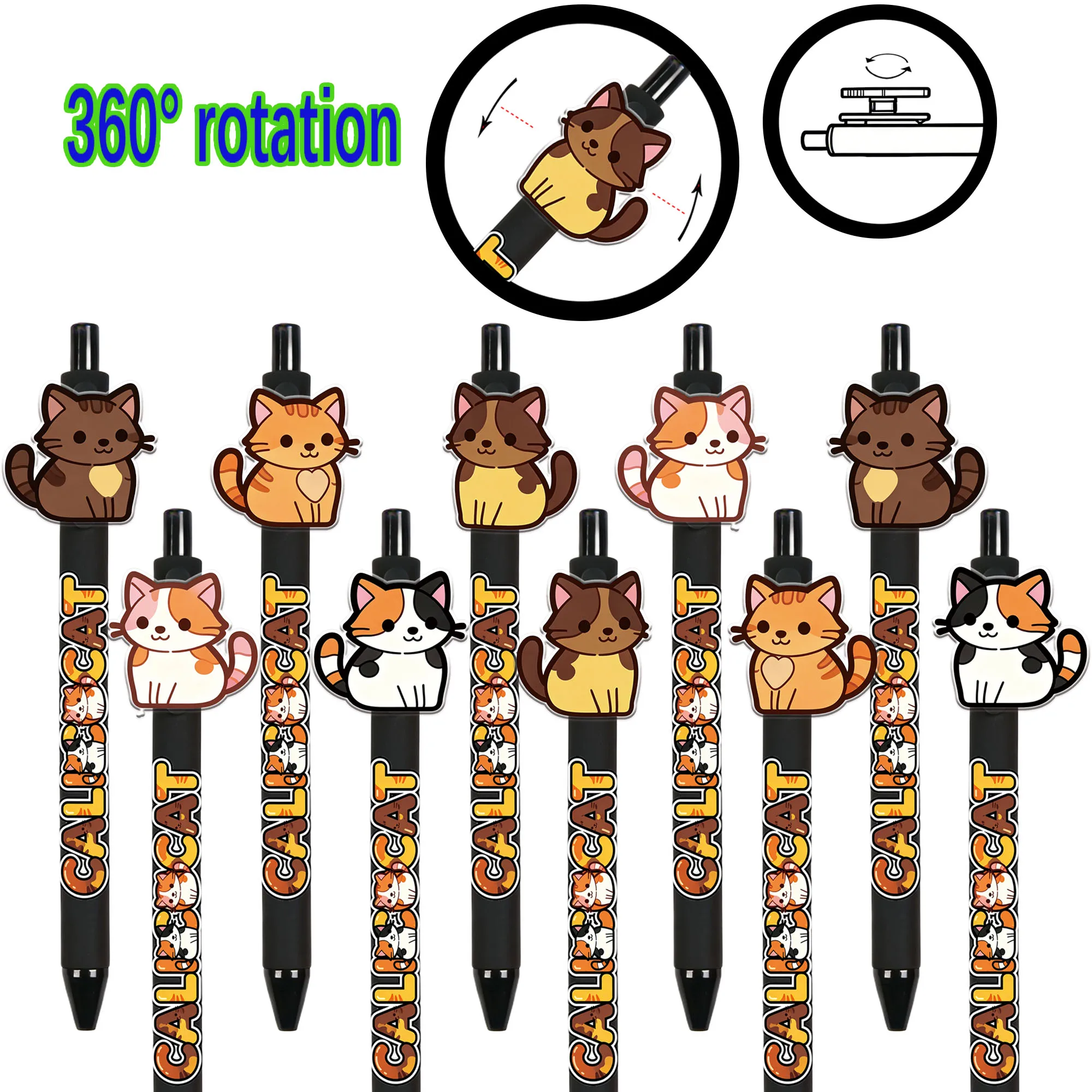 8pcs/10pcs various cat series ballpoint pens suitable for giving to family, friends, and colleagues random patterns
8pcs/10pcs various cat series ballpoint pens suitable for giving to family, friends, and colleagues random patterns