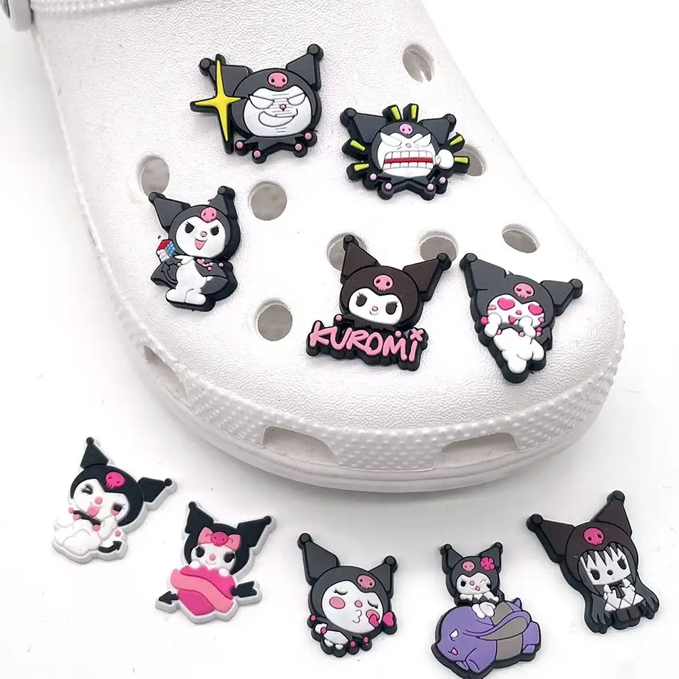 10-Piece Set Of Cute Kuromi Clogs DIY With Flower Decorative Buckles Detachable Soft Rubber Shoe Clips Children's Gifts
10-Piece Set Of Cute Kuromi Clogs DIY With Flower Decorative Buckles Detachable Soft Rubber Shoe Clips Children's Gifts