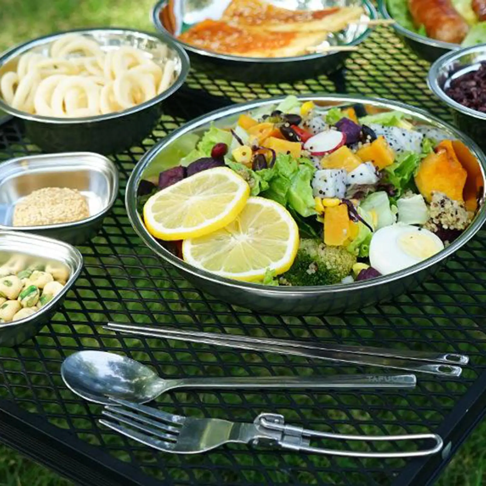 17Pcs/Set Camping Mess Kit Outdoor Travel Cookware Cooking Plate Bowl
17Pcs/Set Camping Mess Kit Outdoor Travel Cookware Cooking Plate Bowl