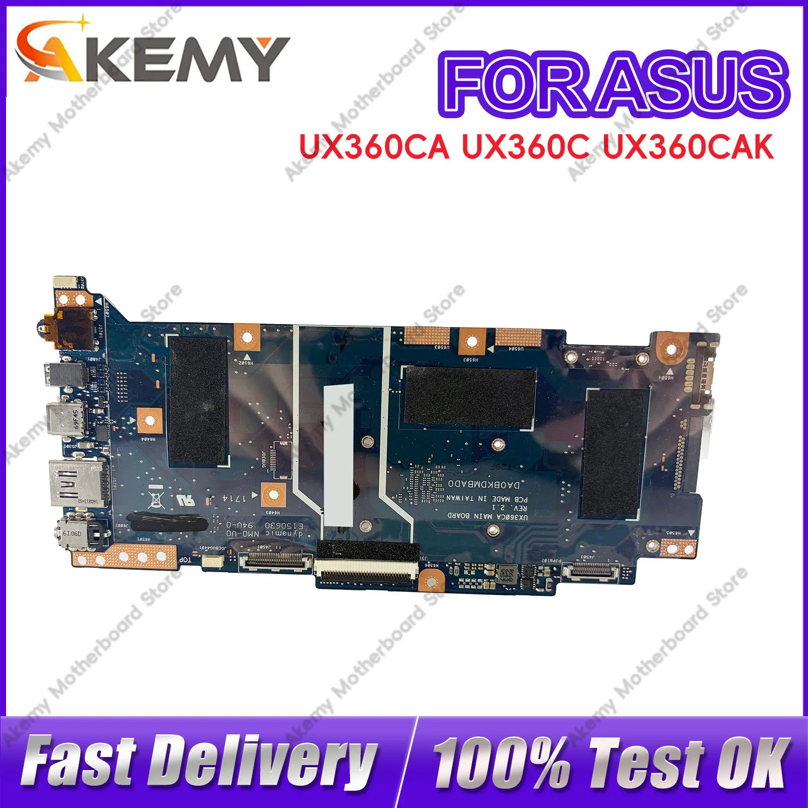 UX360CA UX360C Laptop Motherboard For ASUS ZenBook TP360C UX360CA U306C Notebook Mainboard With i3 i5 i7 CPU 100% tests OK stk
UX360CA UX360C Laptop Motherboard For ASUS ZenBook TP360C UX360CA U306C Notebook Mainboard With i3 i5 i7 CPU 100% tests OK stk
