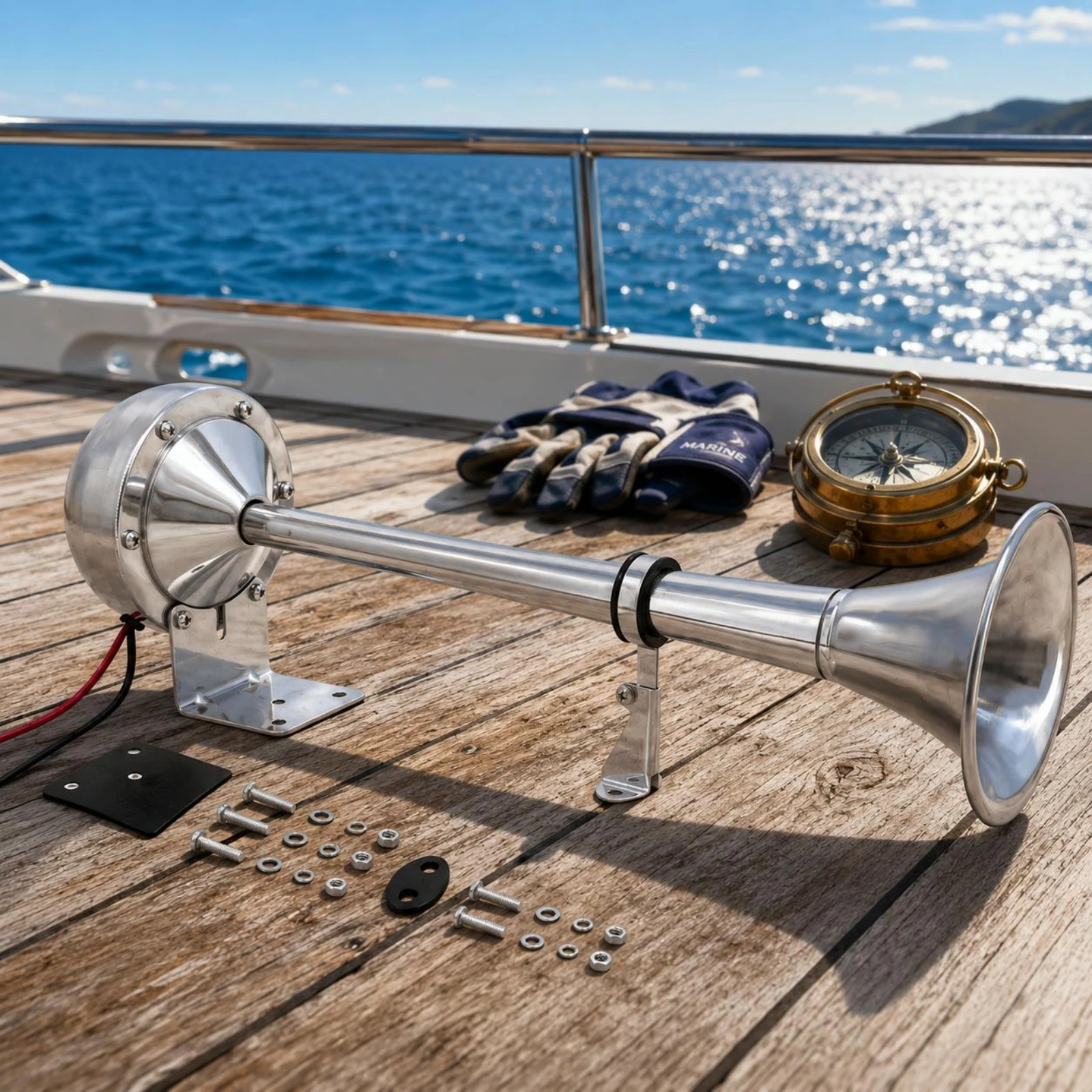 Single Trumpet Audible Signal Device Flared Bell Stainless Steel Audible Signal Device Transport Add-on Rust Resistant No
Single Trumpet Audible Signal Device Flared Bell Stainless Steel Audible Signal Device Transport Add-on Rust Resistant No