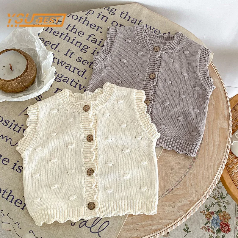 0-3Yrs Baby Boys Girls Sleeveless Solid Color Vest Autumn Infant Kids Baby Girls Boys Knitted Sweaters Cardigan Coat
0-3Yrs Baby Boys Girls Sleeveless Solid Color Vest Autumn Infant Kids Baby Girls Boys Knitted Sweaters Cardigan Coat