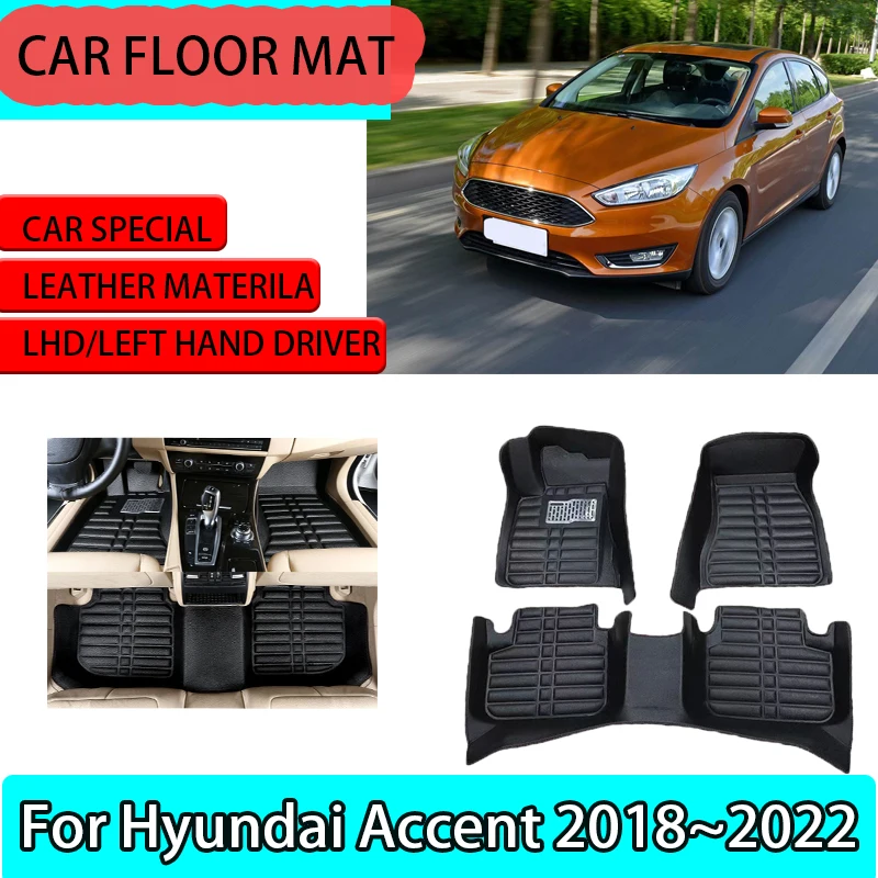 Car Leather Floor Mats for Hyundai Accent HC 2018~2022 2023 Verna Solaris LHD Pads Interior Leather Custom Rugs Auto Accessorie
Car Leather Floor Mats for Hyundai Accent HC 2018~2022 2023 Verna Solaris LHD Pads Interior Leather Custom Rugs Auto Accessorie