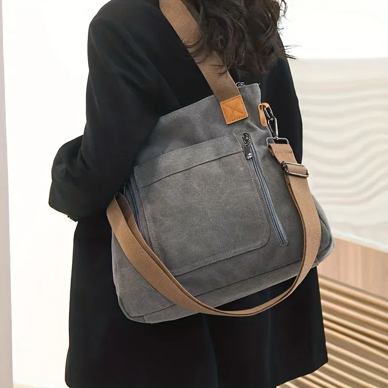 Women's Canvas Shoulder Bag Fashion Multi-Functional Outdoor Shoulder Bag Women's Commuter Large Capacity Shoulder Bag Crossbody
Women's Canvas Shoulder Bag Fashion Multi-Functional Outdoor Shoulder Bag Women's Commuter Large Capacity Shoulder Bag Crossbody