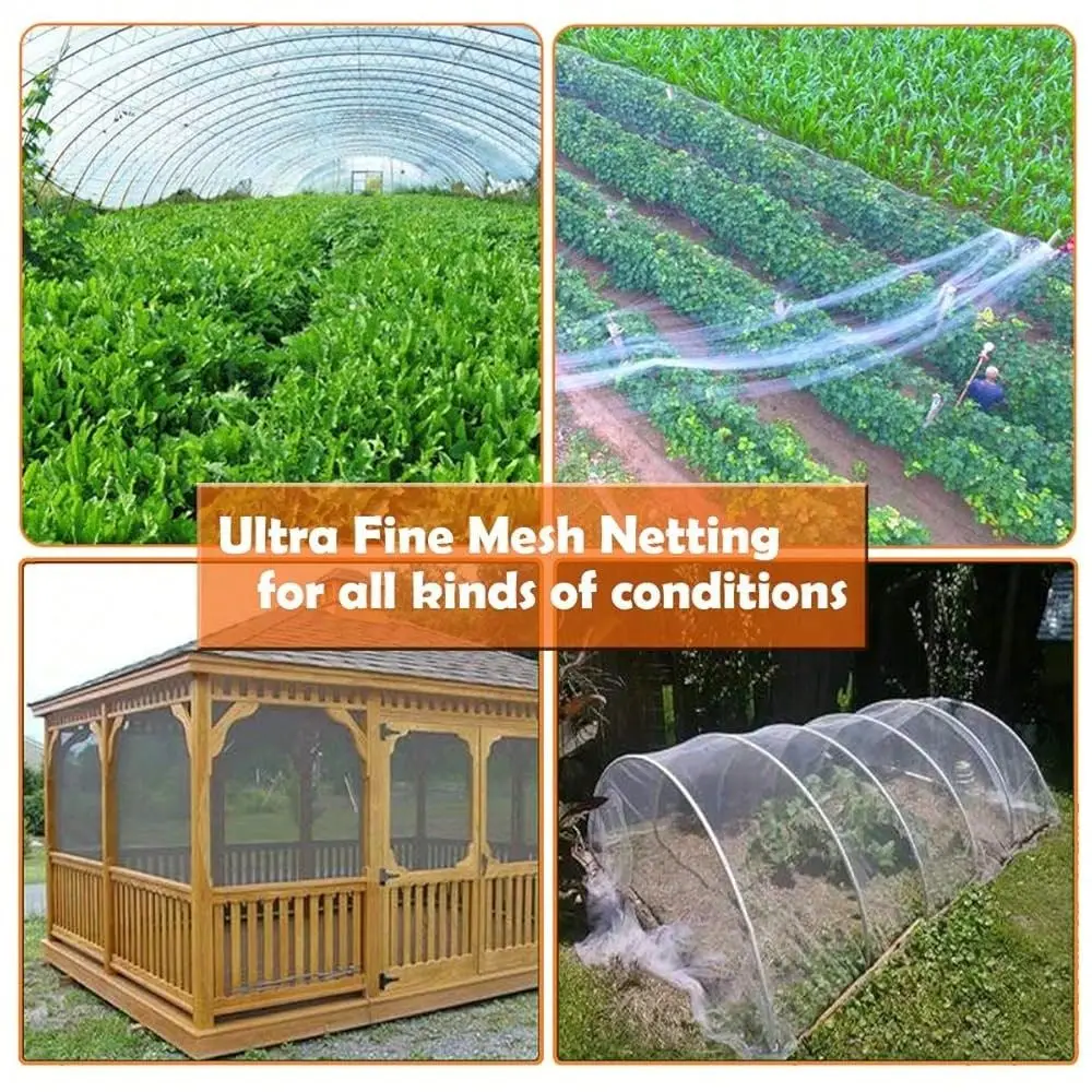 Pest Barrier Netting, Insect Barrier Thickened Mesh Net Plant Covers 10x10Ft Ultra Fine Protection Netting For Vegetable Fruits
Pest Barrier Netting, Insect Barrier Thickened Mesh Net Plant Covers 10x10Ft Ultra Fine Protection Netting For Vegetable Fruits