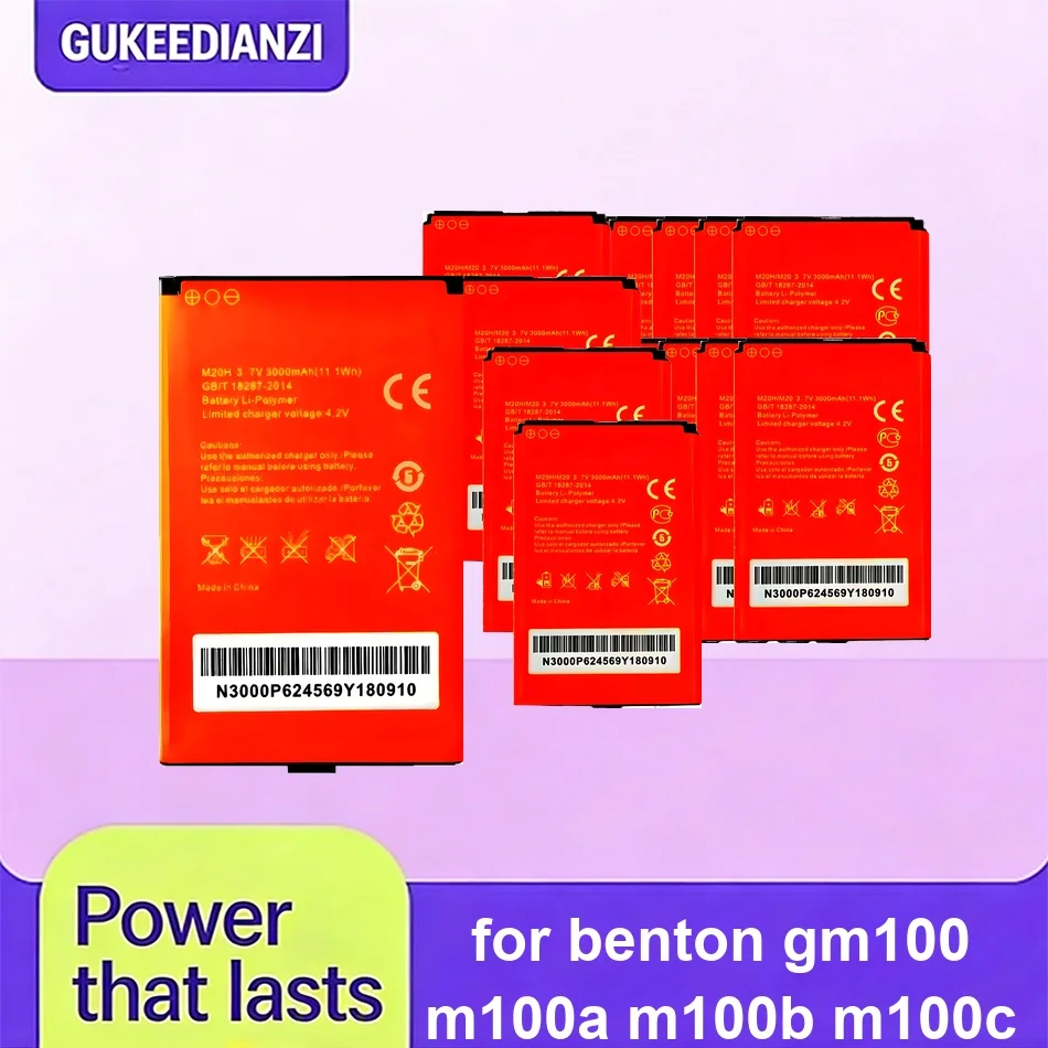 Battery Long-Lasting M20H M20H 2 Pcs M20H 4 Pcs 3000mAh For Benton GM100 m100a m100b m100c
Battery Long-Lasting M20H M20H 2 Pcs M20H 4 Pcs 3000mAh For Benton GM100 m100a m100b m100c
