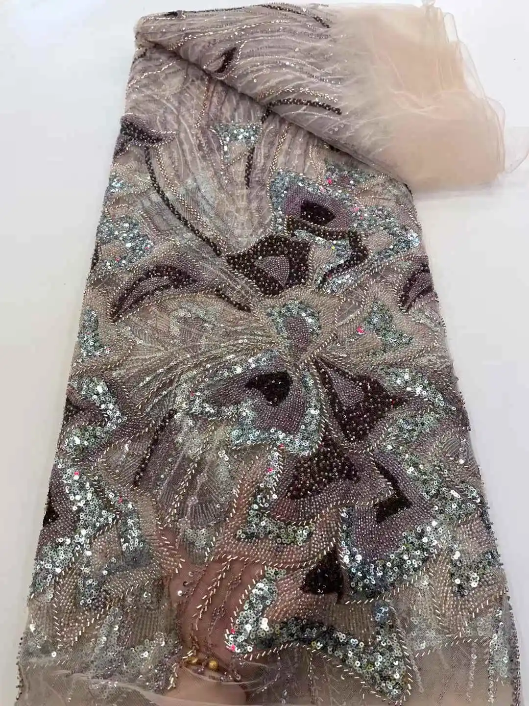 2025 African Net Lace With Sequins African Lace Fabric High Quality 5 Yards Nigerian French Tulle Lace Fabric For Wedding Dress
2025 African Net Lace With Sequins African Lace Fabric High Quality 5 Yards Nigerian French Tulle Lace Fabric For Wedding Dress