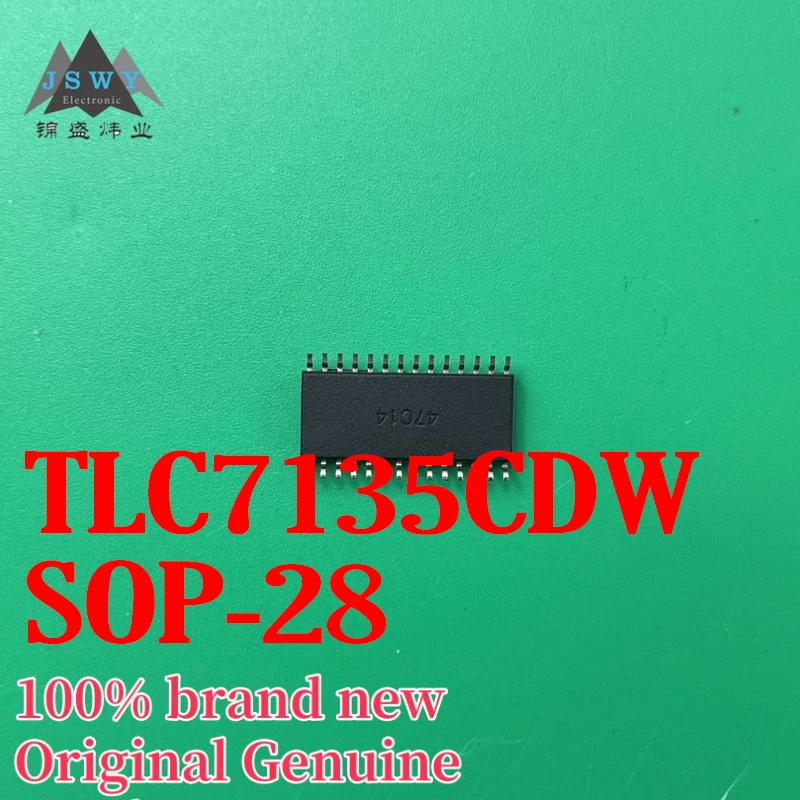 (5/50 pieces) TLC7135CDWR TLC7135C SOP-28 analog-to-digital converter IC chip, fast delivery, original stock, free shipping
(5/50 pieces) TLC7135CDWR TLC7135C SOP-28 analog-to-digital converter IC chip, fast delivery, original stock, free shipping