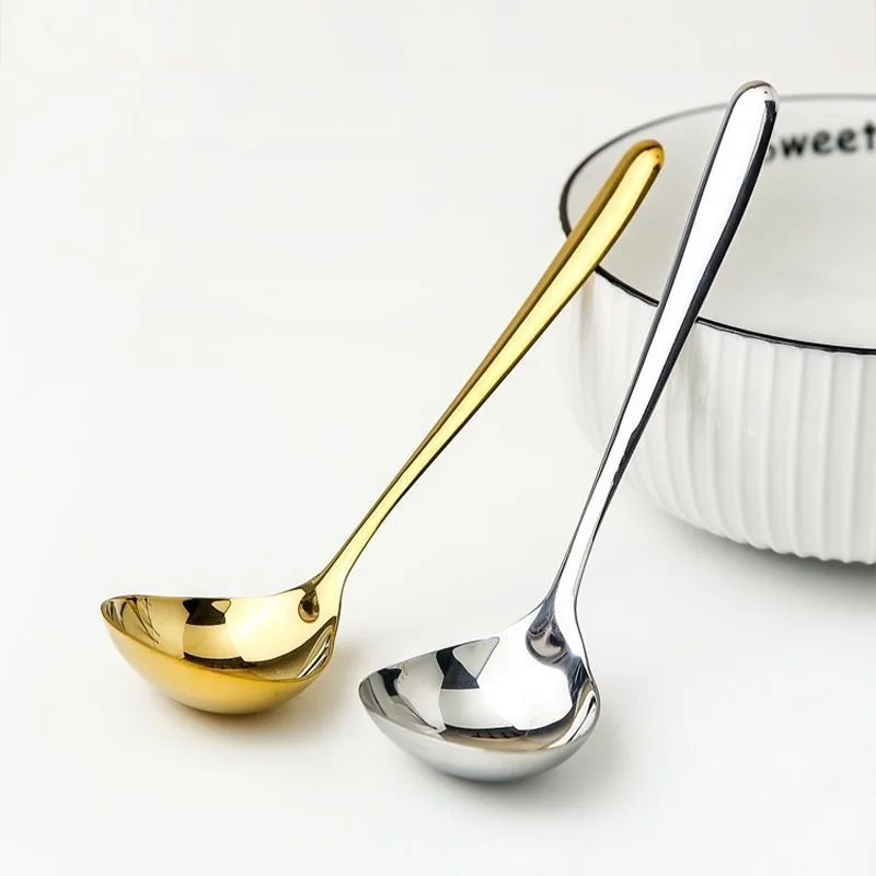 1PC Thickened Soup Spoon 304 Stainless Steel Spoon Portable Tableware Korea Long Handle Rice Spoons Kitchen Essential Tools
1PC Thickened Soup Spoon 304 Stainless Steel Spoon Portable Tableware Korea Long Handle Rice Spoons Kitchen Essential Tools