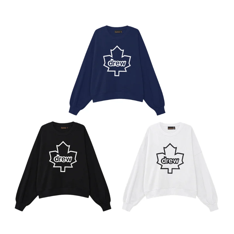 Vintage Style Drew House Maple Leaf Logo Crewneck Sweatshirt Men Oversized Heavy Cotton Casual Streetwear Pullover
Vintage Style Drew House Maple Leaf Logo Crewneck Sweatshirt Men Oversized Heavy Cotton Casual Streetwear Pullover