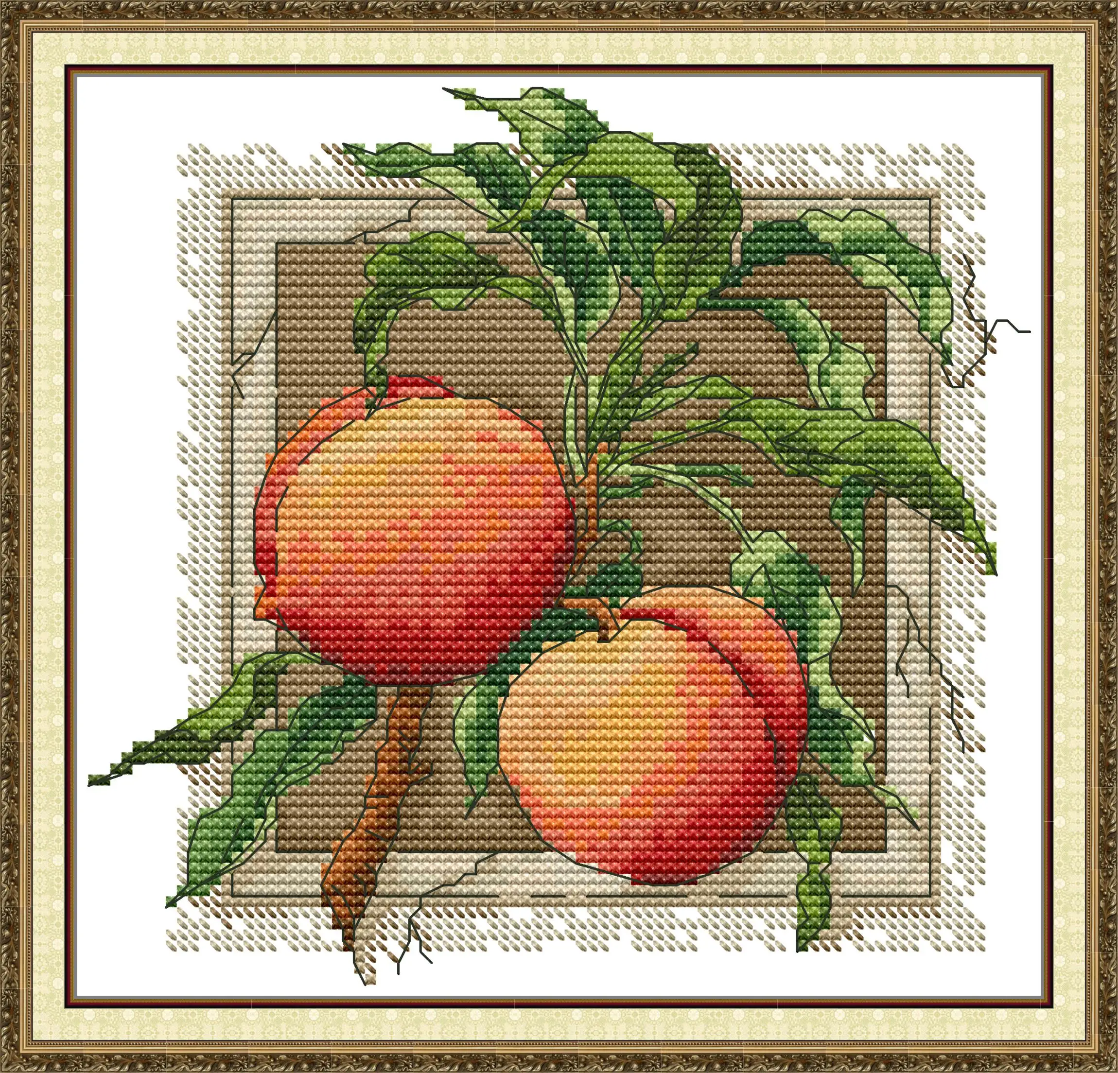 Maydear Full Cross Stitch Kit, 11CT/14CT/16CT/9CT Aida Fabric,DMC Threads Sewing Pattern Embroidery Set-Red apricot
Maydear Full Cross Stitch Kit, 11CT/14CT/16CT/9CT Aida Fabric,DMC Threads Sewing Pattern Embroidery Set-Red apricot