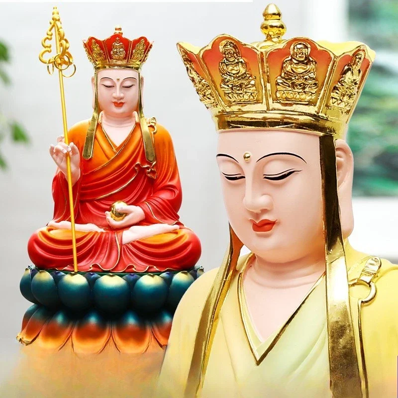 Resin Buddha statue FRP Ksitigarbha King Tang Sanzang red-clothed Ksitigarbha Buddha statue
Resin Buddha statue FRP Ksitigarbha King Tang Sanzang red-clothed Ksitigarbha Buddha statue