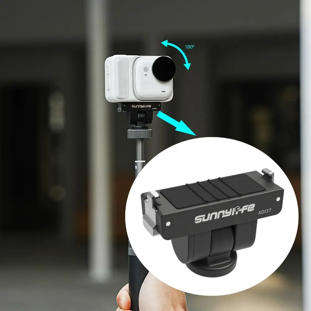 Adjustable Magnetic Base Adapter with 1/4 Screw Hole 180 Rotation Extension Mount Lightweight for Insta360 Go Ultra
Adjustable Magnetic Base Adapter with 1/4 Screw Hole 180 Rotation Extension Mount Lightweight for Insta360 Go Ultra