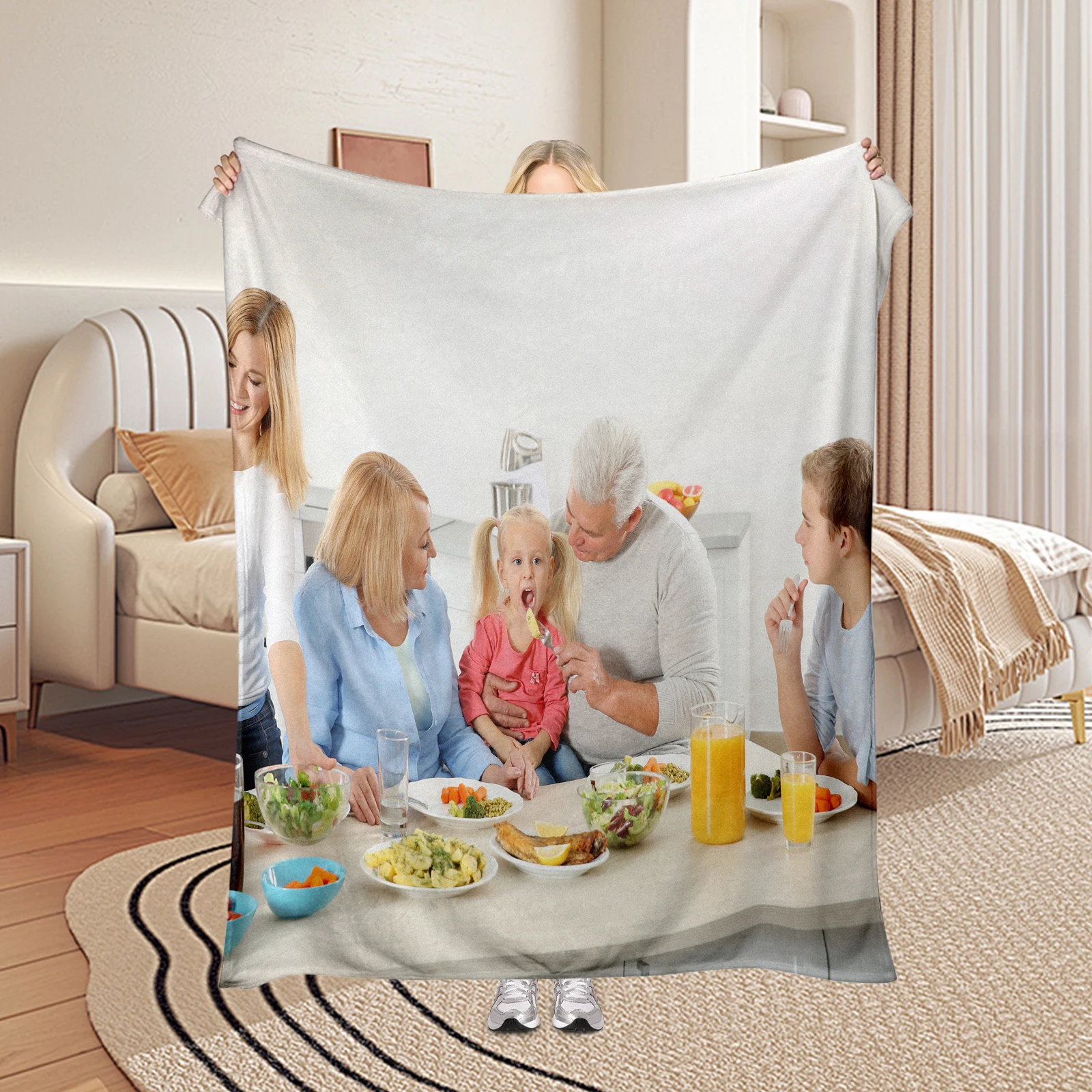 Custom Blankets with Photo, Gifts for mom Personalized Photo Blankets, For Family Friend Lovers Valentine's Day Holiday Gifts
Custom Blankets with Photo, Gifts for mom Personalized Photo Blankets, For Family Friend Lovers Valentine's Day Holiday Gifts