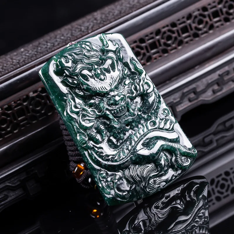 Myanmar Jadeite Dragon Pendant Necklace Charm Natural Gemstone Designer Burmese Jade Gifts for Women Vintage Talismans
Myanmar Jadeite Dragon Pendant Necklace Charm Natural Gemstone Designer Burmese Jade Gifts for Women Vintage Talismans