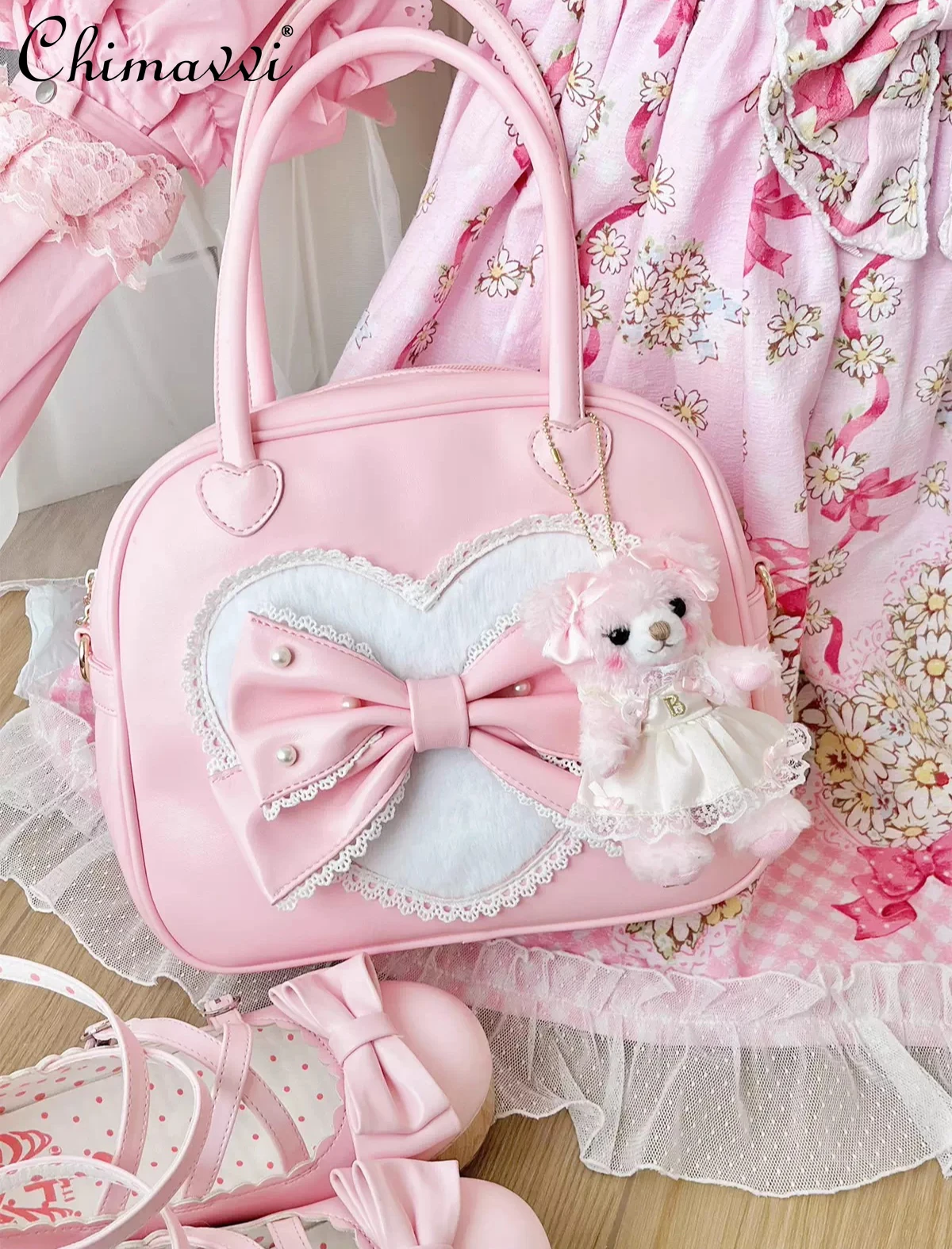 New Original 2026 Spring Sweet Princess Handbag Cute Bow Lace Elegant Kawaii Girls Women Princess Makeup Bag
New Original 2026 Spring Sweet Princess Handbag Cute Bow Lace Elegant Kawaii Girls Women Princess Makeup Bag