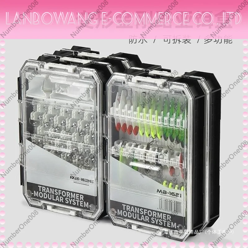 Fishing Lure Storage Box Waterproof Combinable Lead Head Hook Iron Plate Pencil Minnow Hard Bait Box for Luya VIB
Fishing Lure Storage Box Waterproof Combinable Lead Head Hook Iron Plate Pencil Minnow Hard Bait Box for Luya VIB