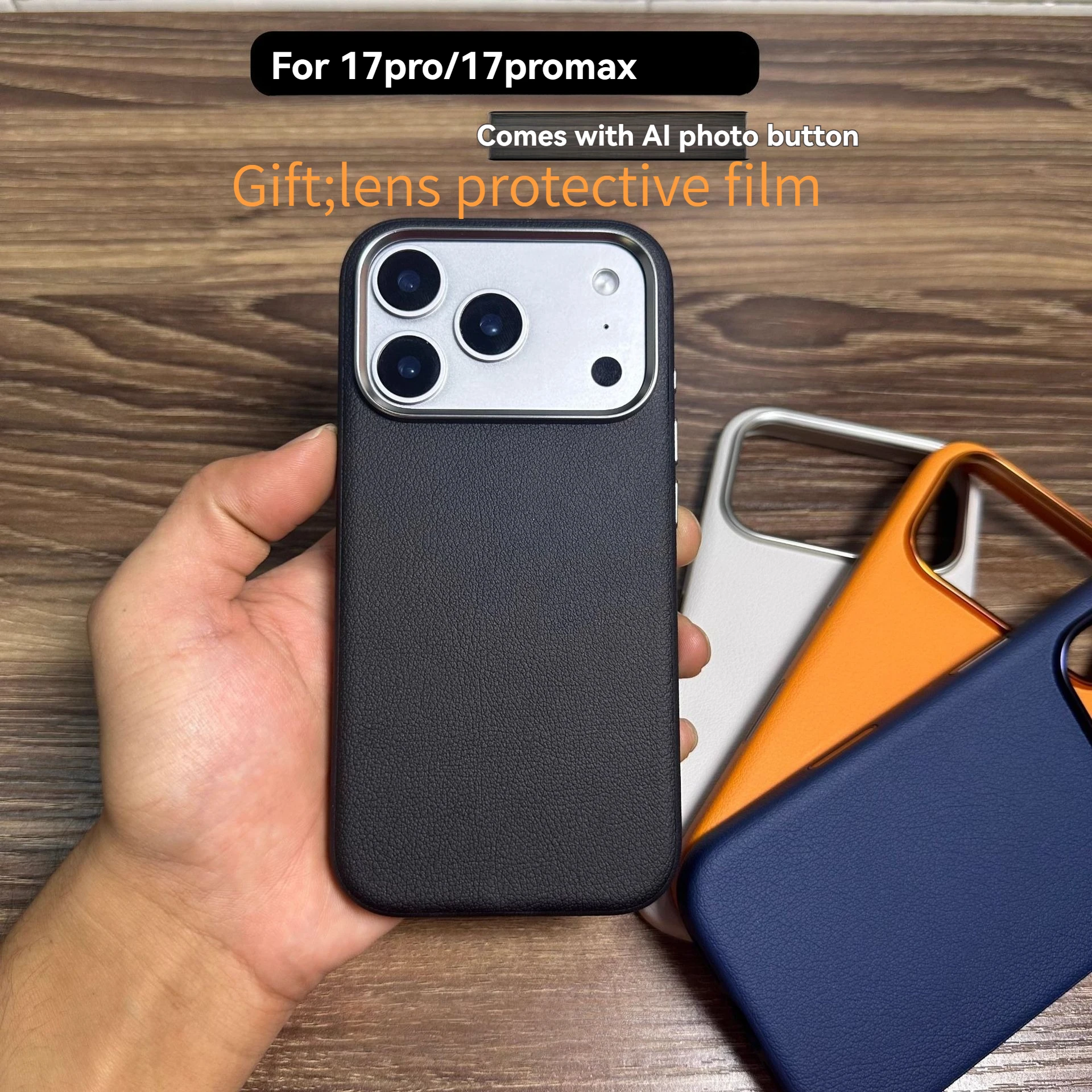 Leather phone case for 17Air/17Pro 17Pro Max compatible magnetic case-new drop-resistant protective case with 17 camera buttons
Leather phone case for 17Air/17Pro 17Pro Max compatible magnetic case-new drop-resistant protective case with 17 camera buttons