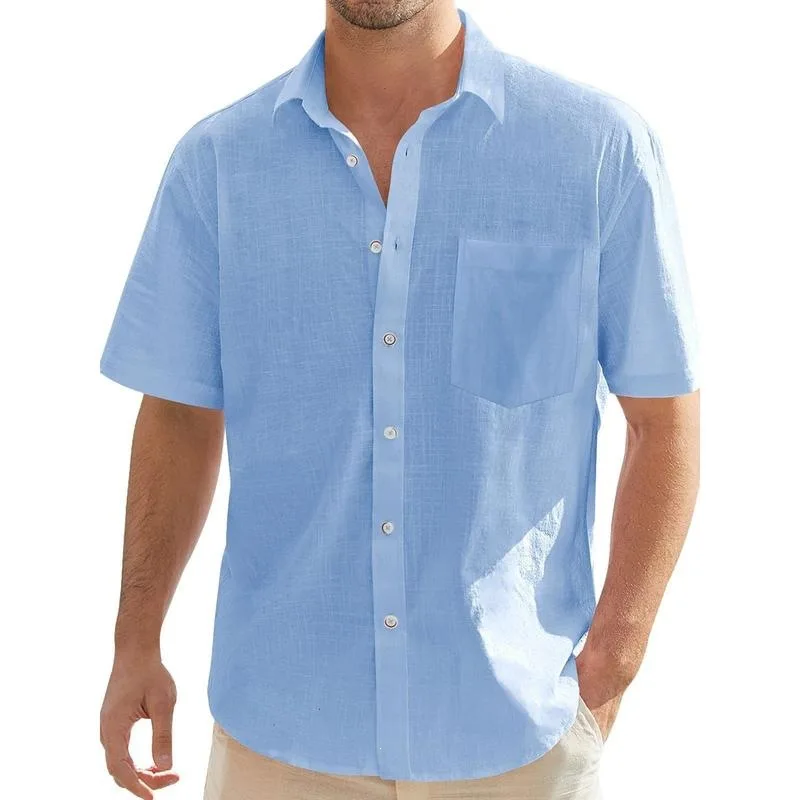 Linen Short Sleeve Shirt Z 19687 Cross-Border Linen Shirt Women's Spring Season Non-Shrinking Pure Color Other Material Shirt
Linen Short Sleeve Shirt Z 19687 Cross-Border Linen Shirt Women's Spring Season Non-Shrinking Pure Color Other Material Shirt