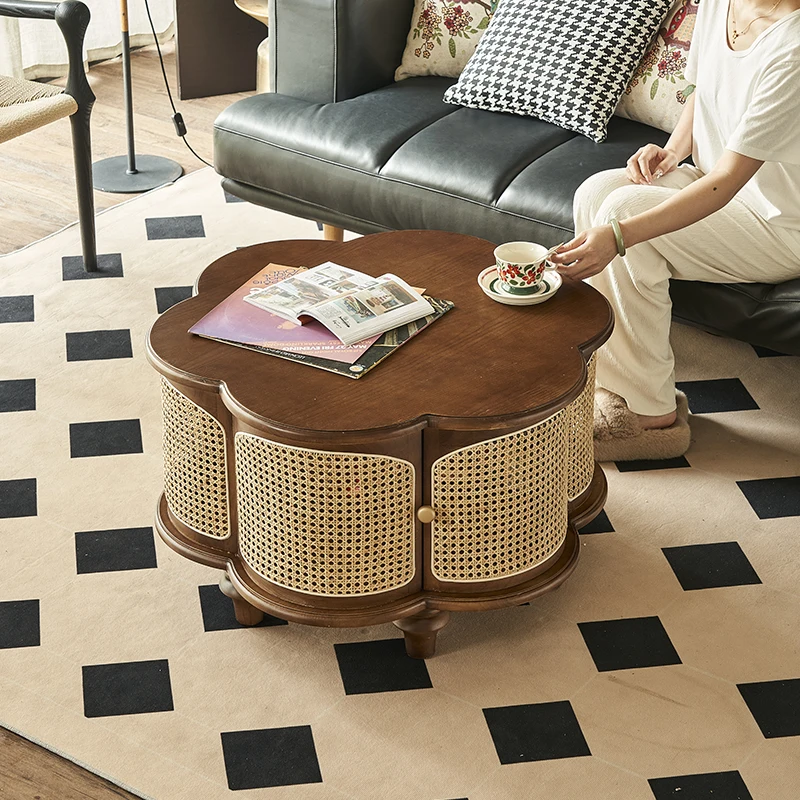 Small apartment household medieval style small tea table ash wood light luxury living room round table
Small apartment household medieval style small tea table ash wood light luxury living room round table