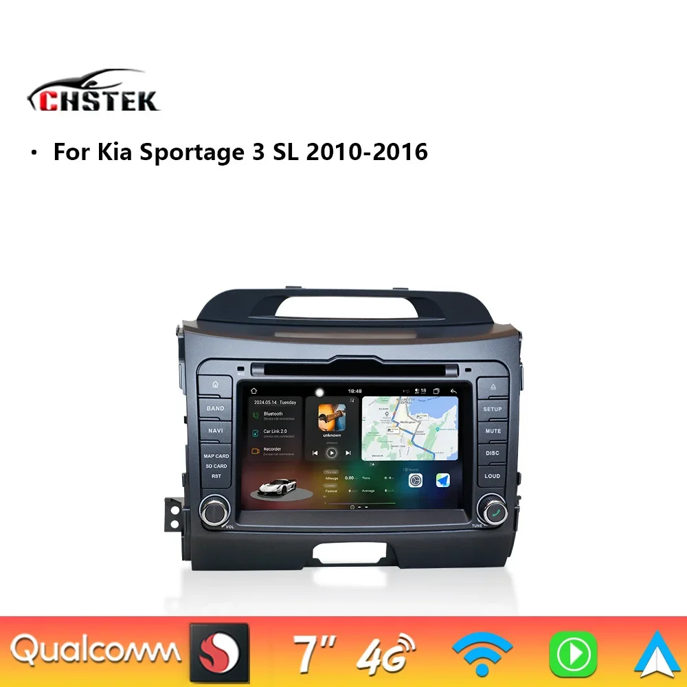 Car Radio Stereo Carplay For 2010 2011 Kia Sportage 3 SL 2012 2013-2016 Android Auto Navigation Bluetooth WIFI 4G Player CHSTEK
Car Radio Stereo Carplay For 2010 2011 Kia Sportage 3 SL 2012 2013-2016 Android Auto Navigation Bluetooth WIFI 4G Player CHSTEK