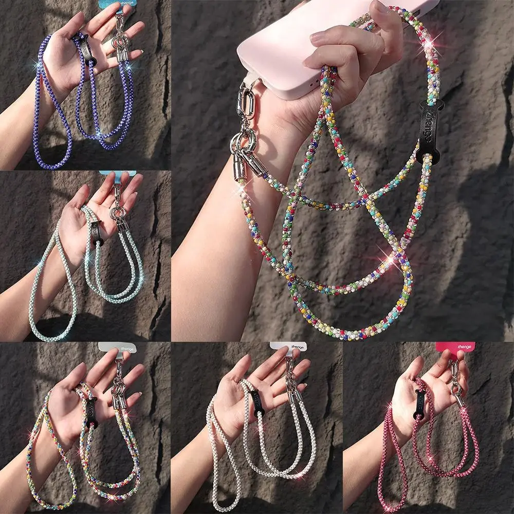 Красочный ремешок для телефона со стразами, блестящая цепочка через плечо, чехол для телефона, ремни-цепочки, яркий телефон, анти-потерянная веревка
Красочный ремешок для телефона со стразами, блестящая цепочка через плечо, чехол для телефона, ремни-цепочки, яркий телефон, анти-потерянная веревка
